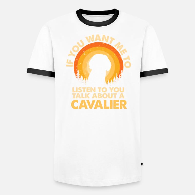 Parlez de chien cavalier T-shirt contrasté Homme