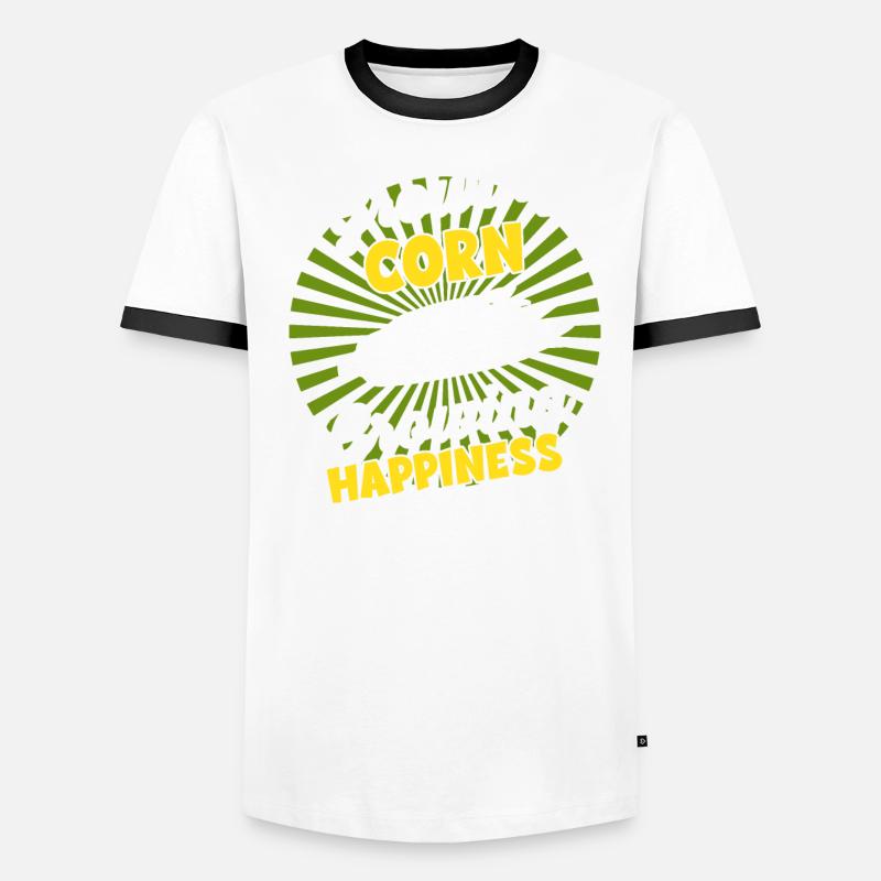 Wachsende Ernte - Landwirternte Mais Männer Kontrast-T-Shirt