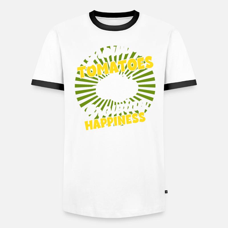 Wachsende Ernte - Farmer Harvest Tomate Männer Kontrast-T-Shirt