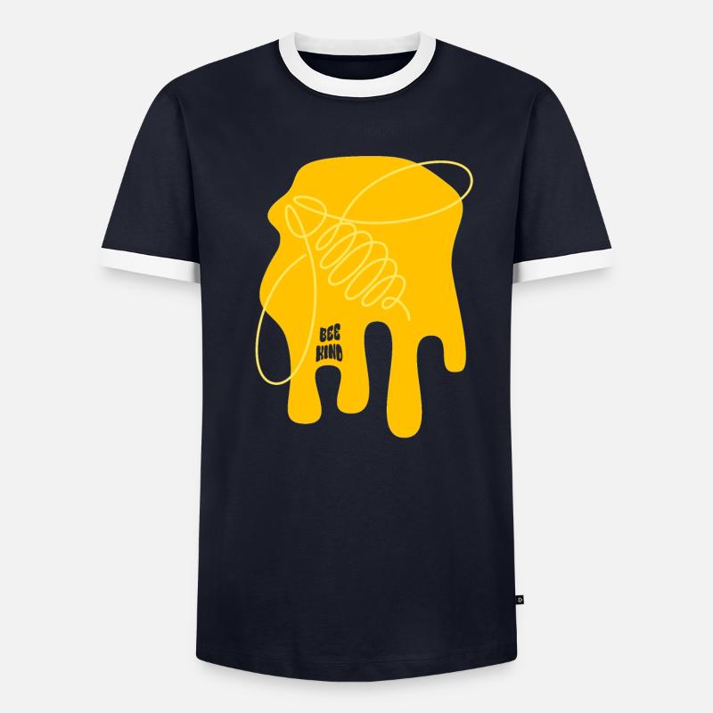 Be nice - Bee - abstrait - Art graphique T-shirt contrasté Homme