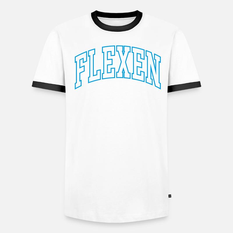 Flexen Männer Kontrast-T-Shirt