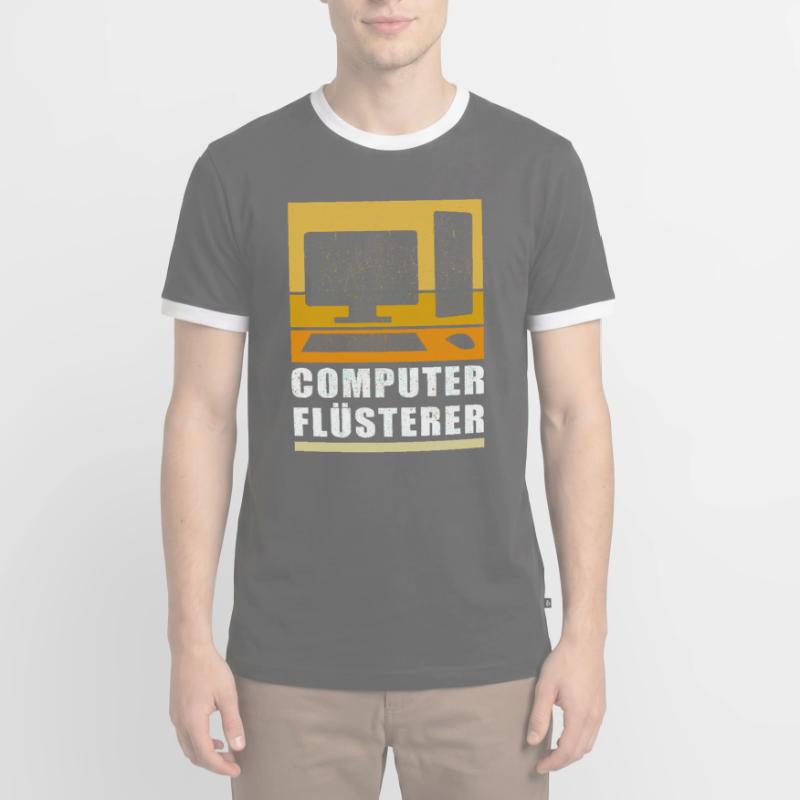 Computer Flüsterer | Informatiker Admin Geschenk Männer Kontrast-T-Shirt