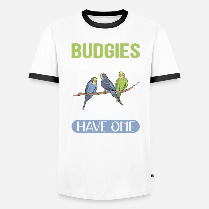 Le propriétaire de Budgerigar | Cadeau Budgerigars T-shirt contrasté Homme