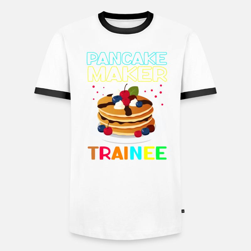 Pfannkuchen Pancake Eierkuchen Geschenk Männer Kontrast-T-Shirt