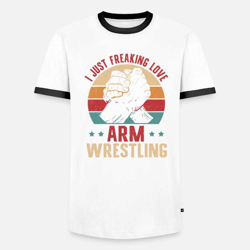 Bras de fer Bras de fer Bras de fer Cadeau T-shirt contrasté Homme