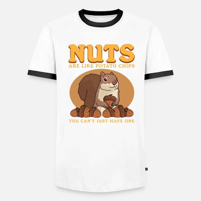 Süßes Eichhörnchen Grauhörnchen Hörnchen Geschenk Männer Kontrast-T-Shirt