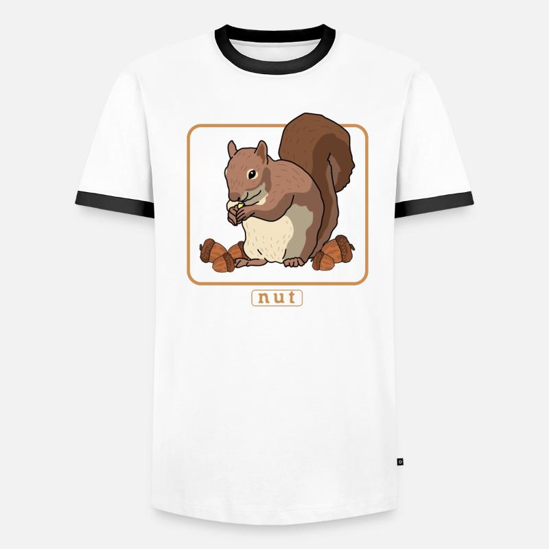 Süßes Eichhörnchen Hörnchen Grauhörnchen Geschenk Männer Kontrast-T-Shirt