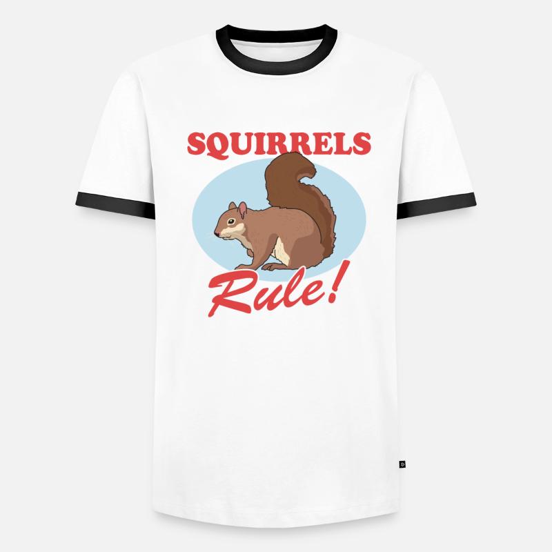 Süßes Eichhörnchen Hörnchen Grauhörnchen Geschenk Männer Kontrast-T-Shirt