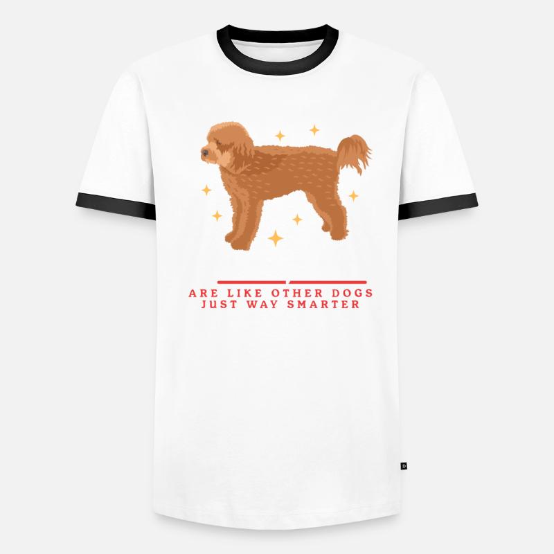 Chiens Cavapoo | Cadeau du propriétaire de chien Cavoodle T-shirt contrasté Homme