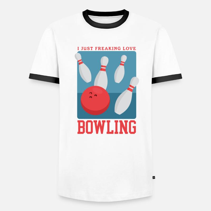 Bowling Player Bowling Player Bowling Gift Men's Ringer Shirt