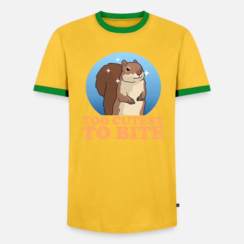 Süßes Eichhörnchen Hörnchen Geschenk - Männer Kontrast-T-Shirt - undefined