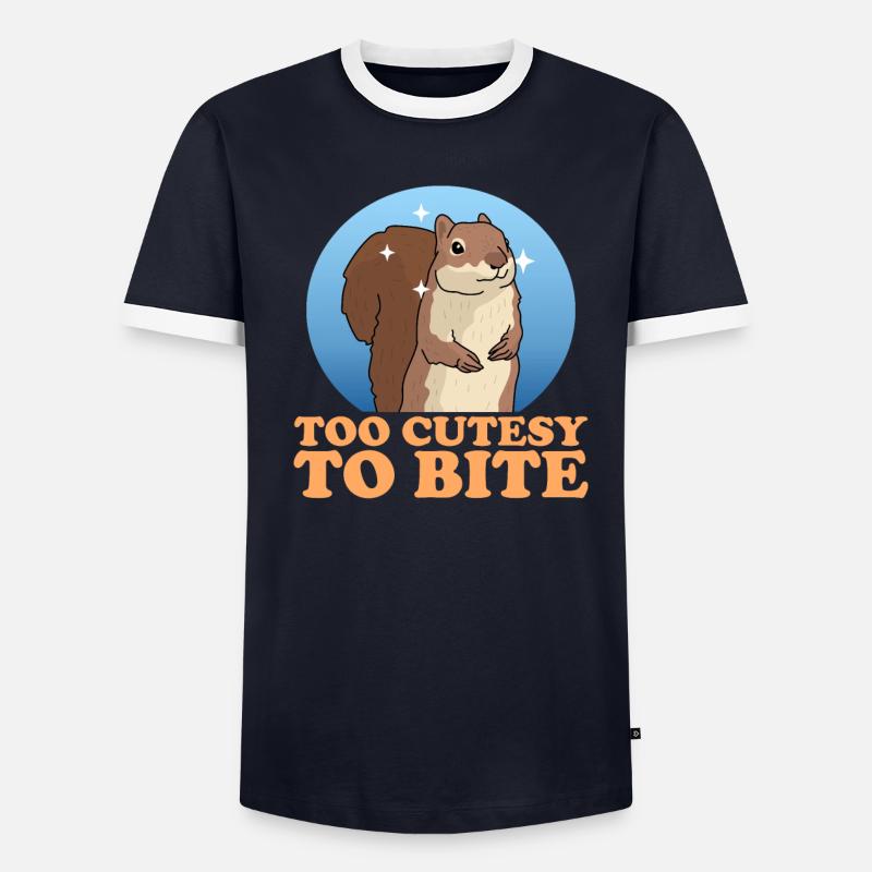 Süßes Eichhörnchen Hörnchen Geschenk Männer Kontrast-T-Shirt
