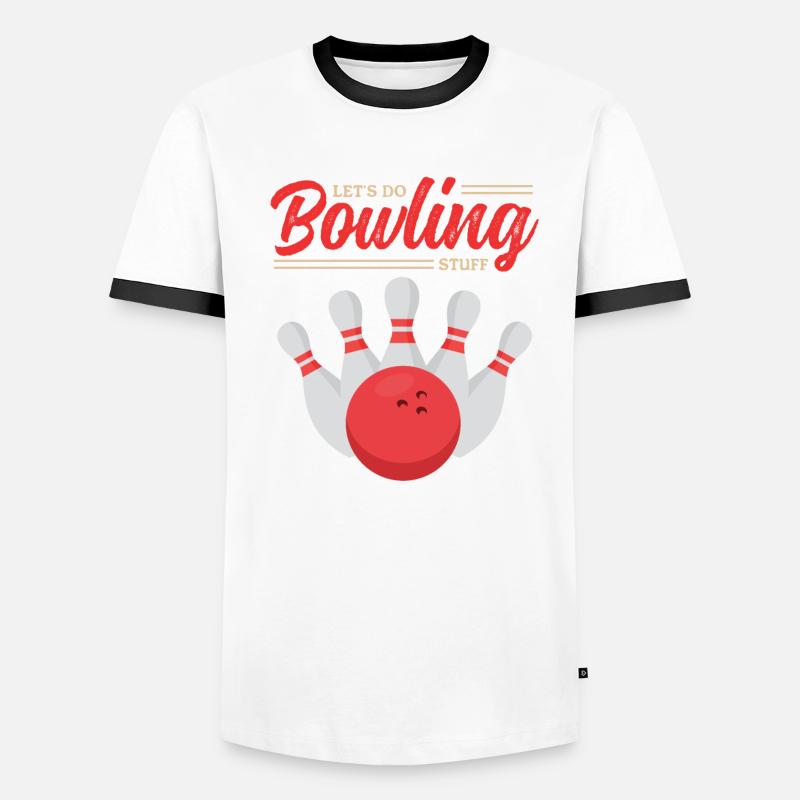 Bowling Player Bowling Player Bowling Gift Men's Ringer Shirt