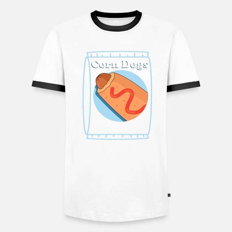 Corn Dog Corndog | Corn Dogs Corndogs Geschenk Männer Kontrast-T-Shirt