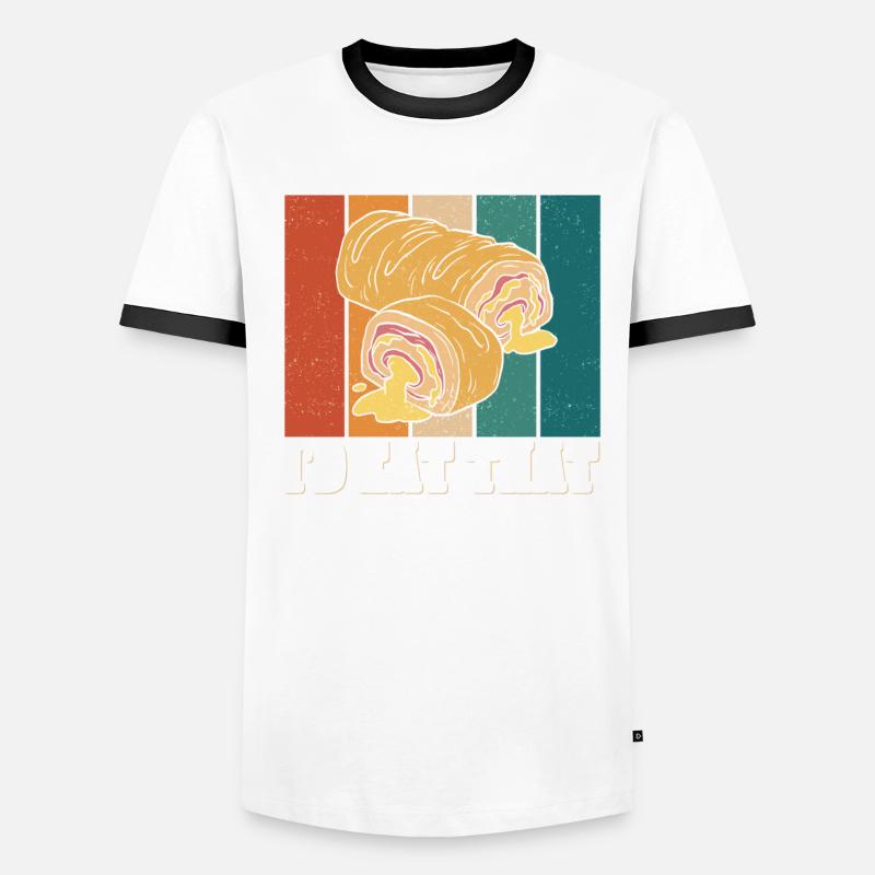 Stromboli Pizza Calzone Strombolis Gift Men's Ringer Shirt