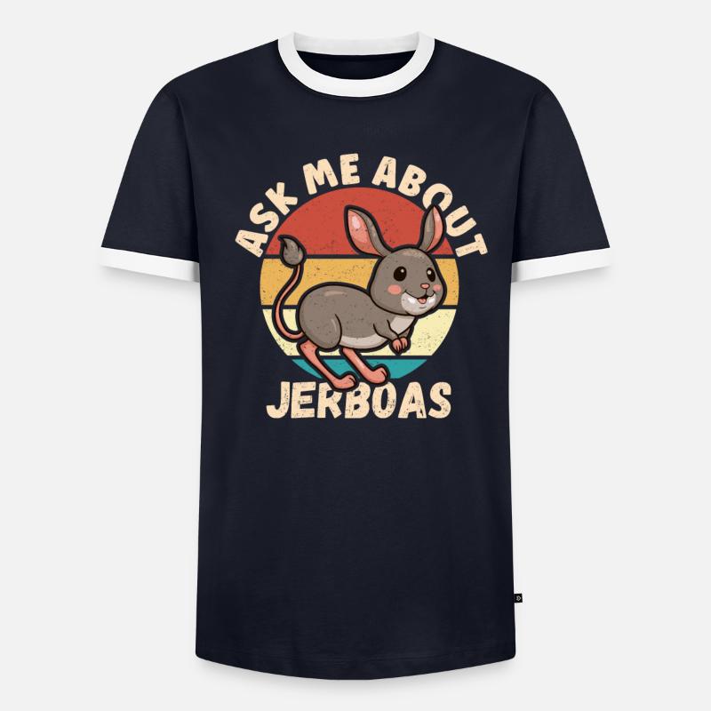 Springmaus Springmäuse Wüstenspringmaus Geschenk - Männer Kontrast-T-Shirt - undefined