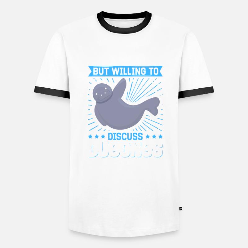 Dugong queue fourchue lamantins cochon de mer cadeau T-shirt contrasté Homme