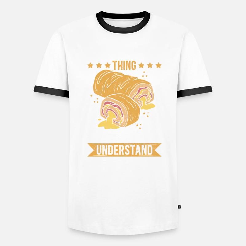 Stromboli Pizza Calzone Strombolis Gift Men's Ringer Shirt