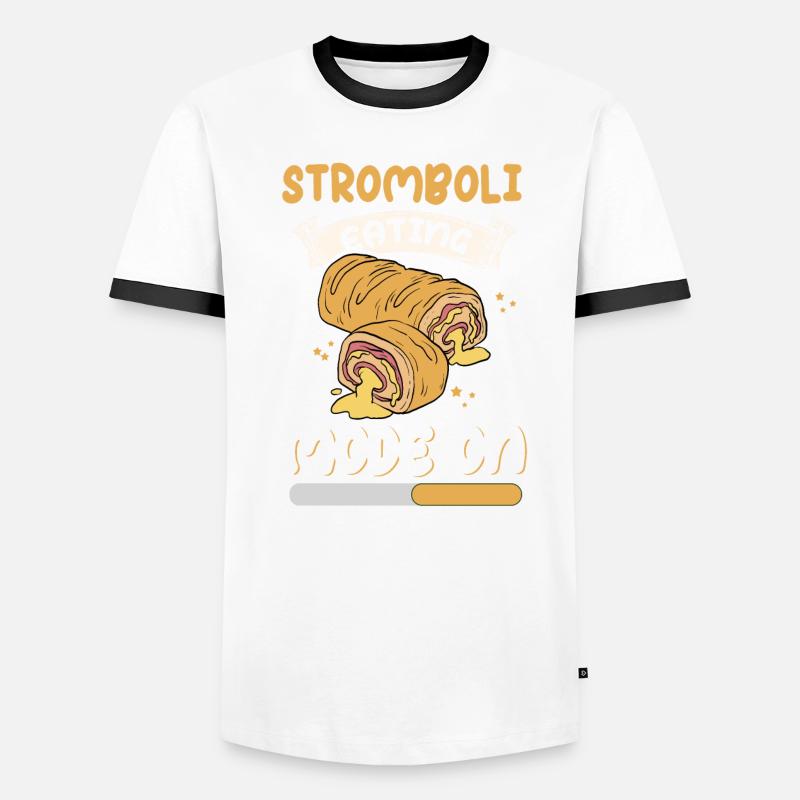 Stromboli Pizza Calzone Strombolis Gift Men's Ringer Shirt