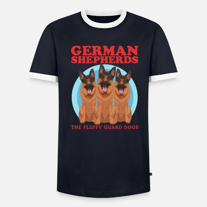 Schäferhunde Hunde Deutscher Schäferhund Geschenk - Männer Kontrast-T-Shirt - undefined
