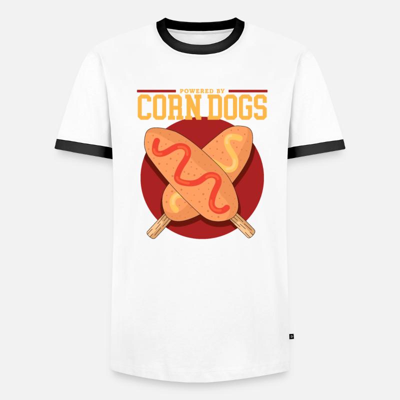 Corn Dog Corndog Corn Dogs Corndogs Geschenk Männer Kontrast-T-Shirt