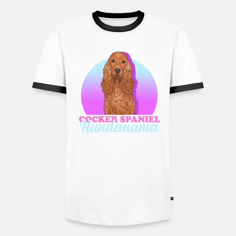 Cocker Spaniel chien maman | Cadeau Cocker Spaniel T-shirt contrasté Homme