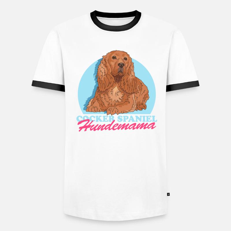 Cocker Spaniel chien maman Cocker Spaniel cadeau T-shirt contrasté Homme