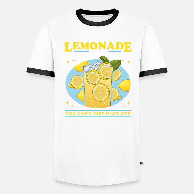 Lemonade Effervescent Lemon Lemonade Gift Men's Ringer Shirt