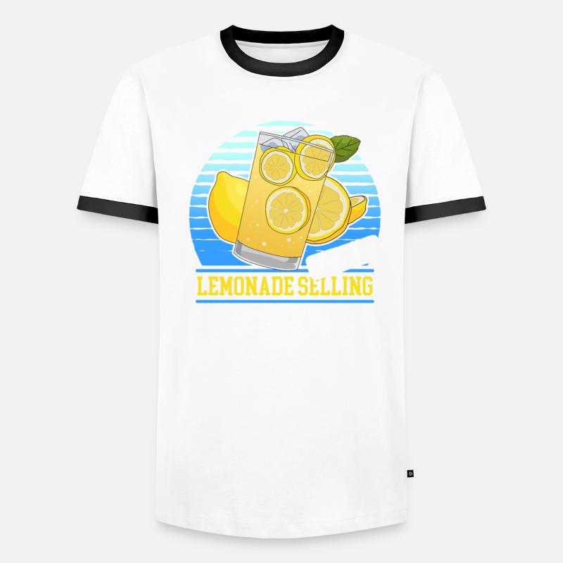 Lemonade Shower | Lemon Lemonade Gift Men's Ringer Shirt