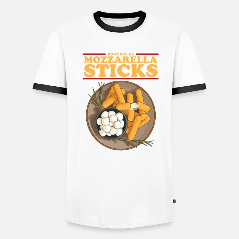 Bâtonnets de mozzarella fromage amateur de fromage cadeau T-shirt contrasté Homme