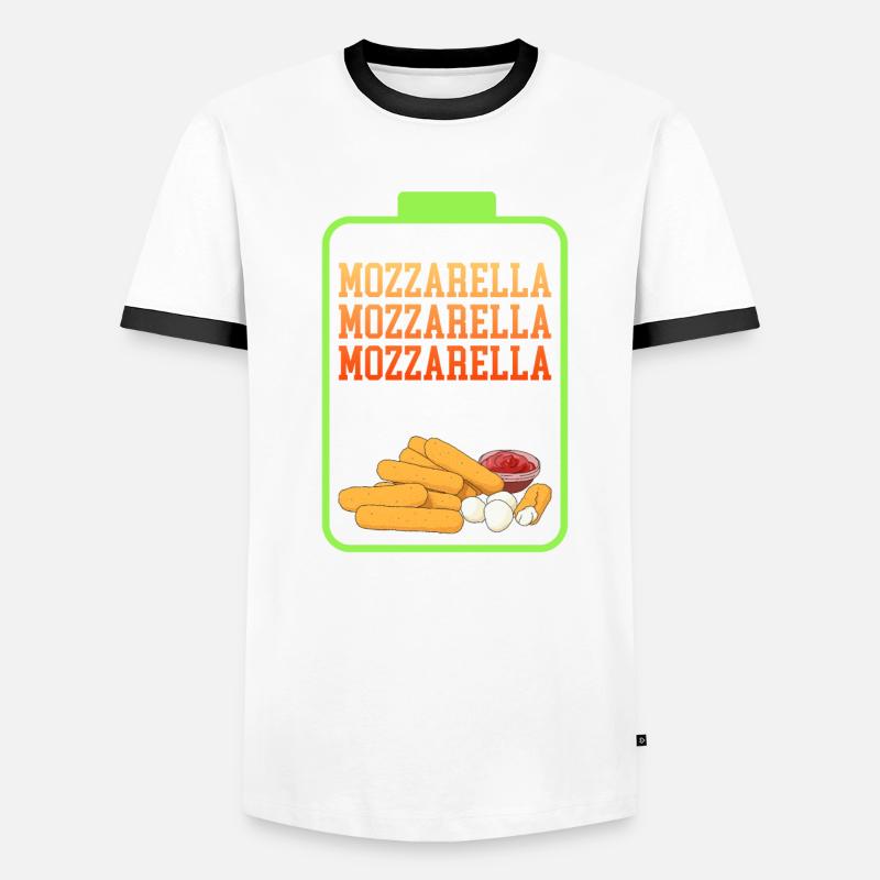 Bâtonnets de mozzarella Cheese Lover cadeau T-shirt contrasté Homme