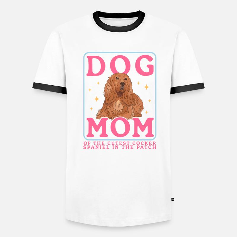 Cocker Spaniel Maman Cocker Spaniel Cadeau T-shirt contrasté Homme