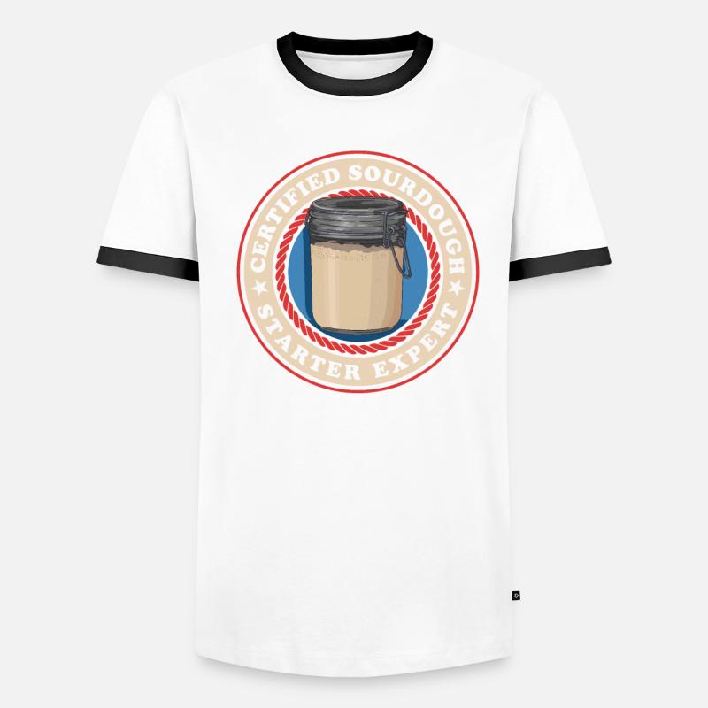 Sourdough Starter Expert Sourdough Bread Gift Men's Ringer Shirt