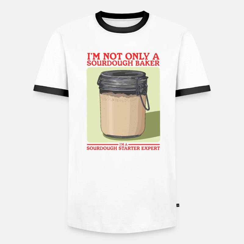 Sauerteig Starter Sauerteigbrot Geschenk Männer Kontrast-T-Shirt