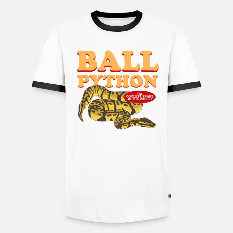 Roi Python Python Serpents Cadeau T-shirt contrasté Homme