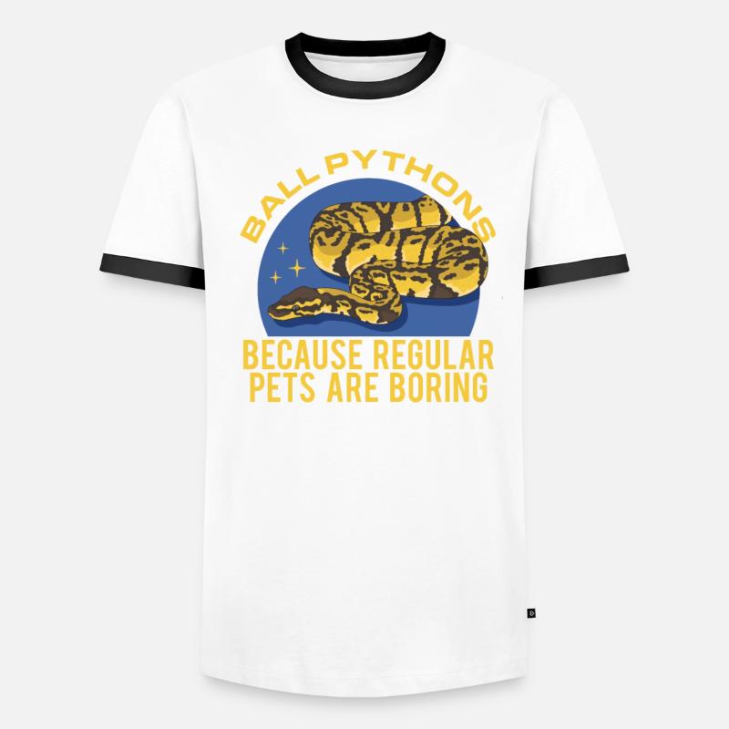 Roi Python Serpents Python Cadeau T-shirt contrasté Homme