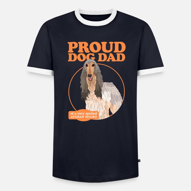 Afghan Greyhound Dad Dog Dad Gift Men's Ringer Shirt
