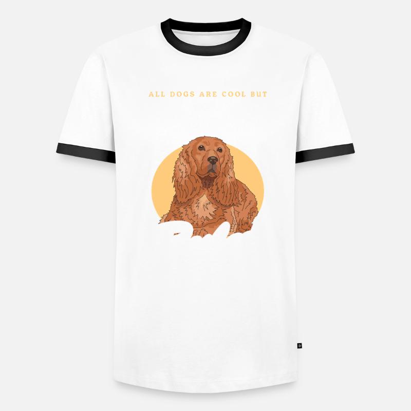 Cocker Spaniel Cocker Spaniel Cadeaux T-shirt contrasté Homme