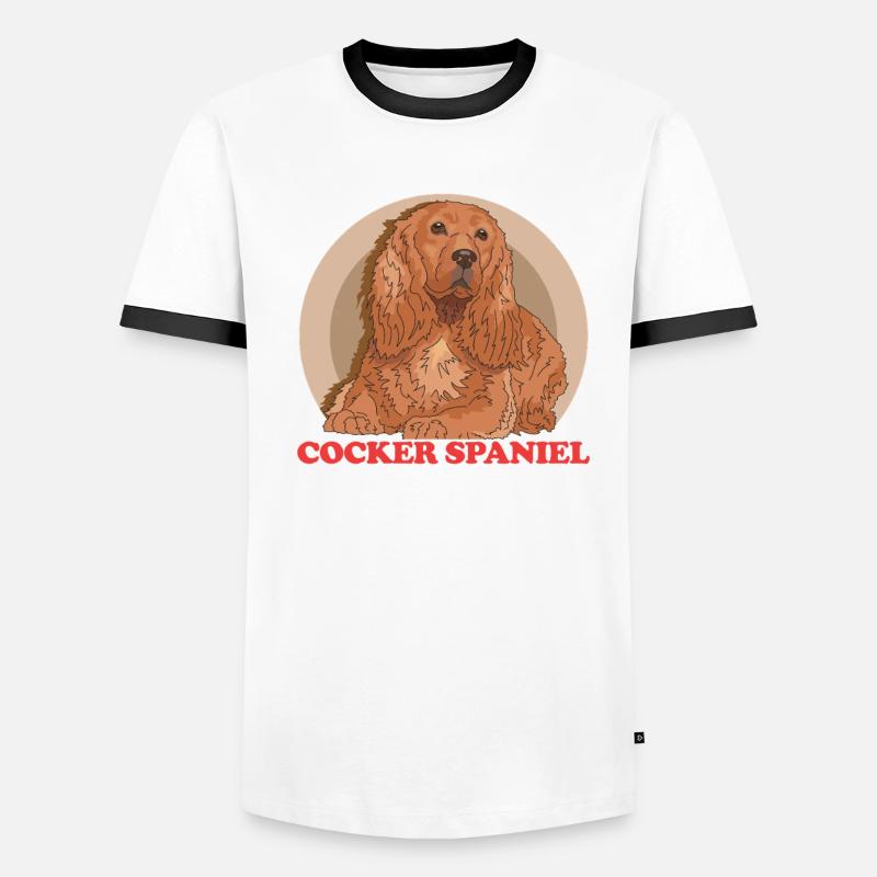Cocker Spaniel Chiens Cocker Spaniel Cadeau T-shirt contrasté Homme