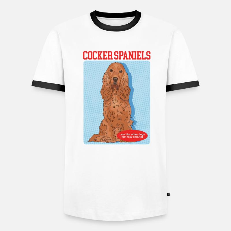 Cocker Spaniel Cocker Spaniel Dog Gift T-shirt contrasté Homme