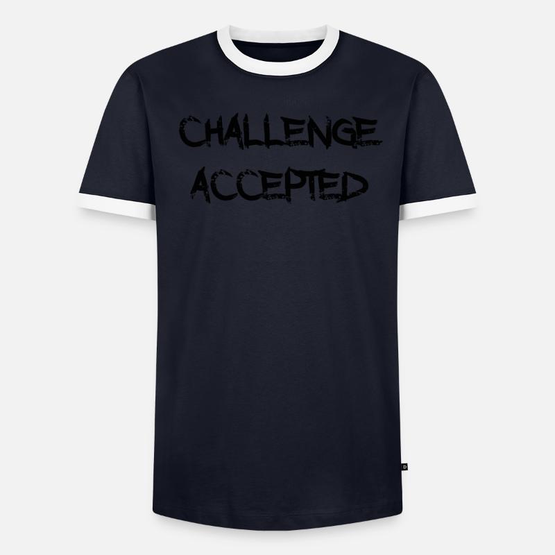 Défi accepté T-shirt contrasté Homme