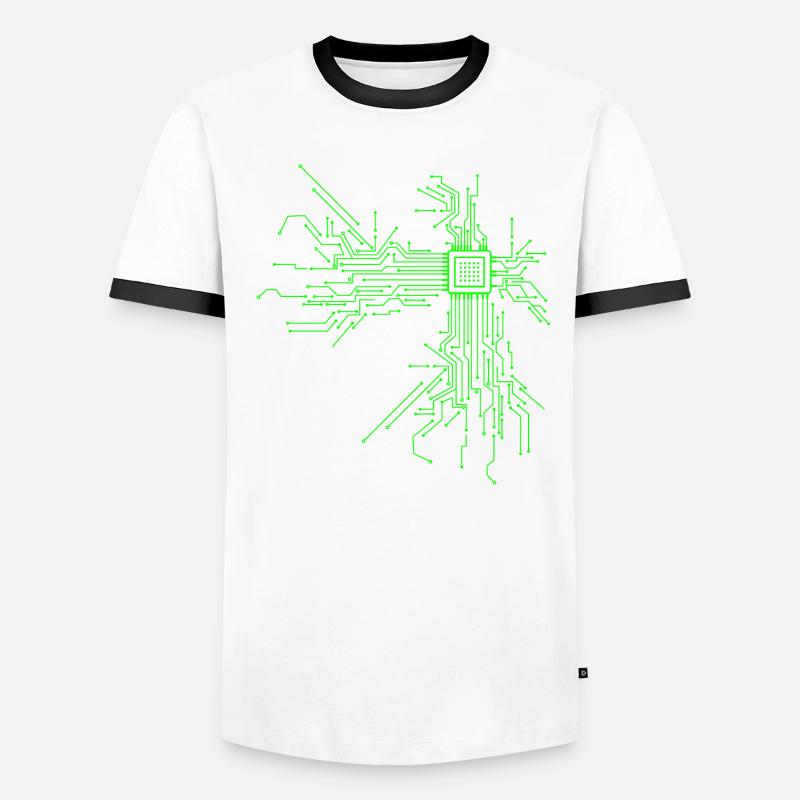Cpu computer nerd informaticien programmeur " T-shirt contrasté Homme