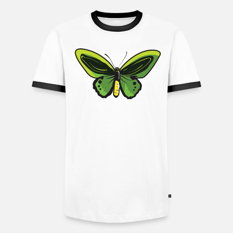 Papillon citron Papillon Papillon papillon T-shirt contrasté Homme