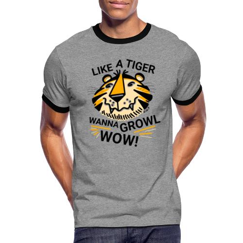 LIKE A TIGER! - Maglietta Contrast da uomo