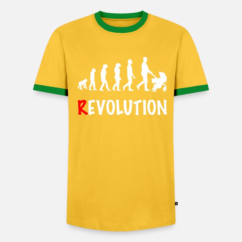 revolution daddy stroller birth - Men's Ringer Shirt - undefined