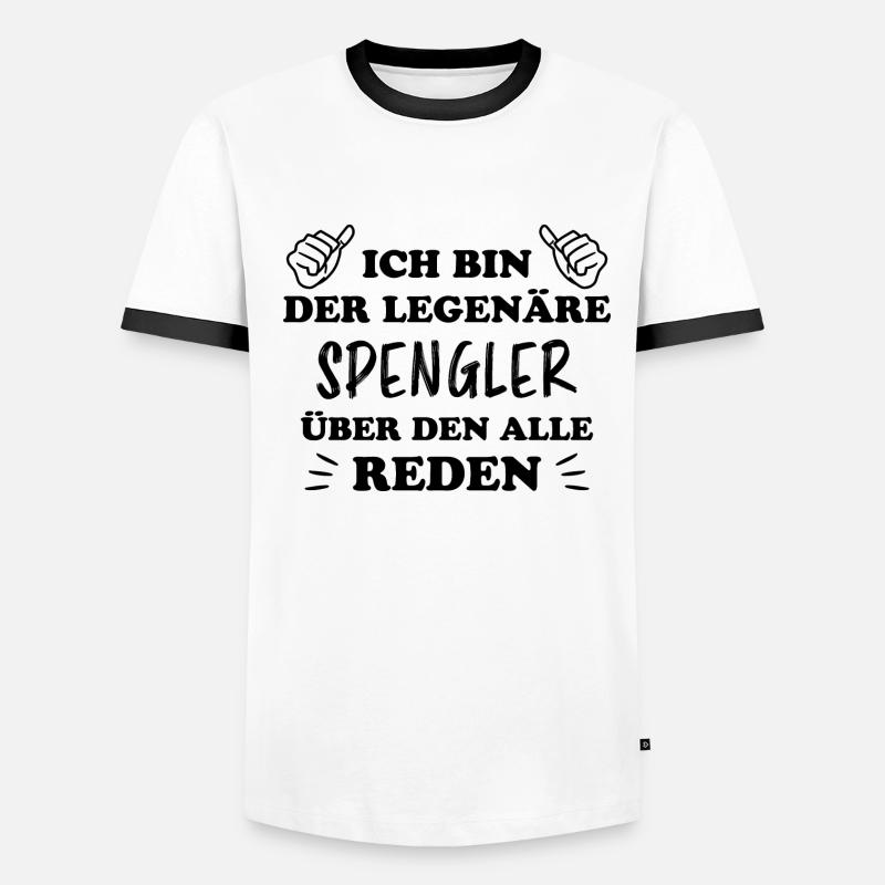 Spengler Beruf Lustiger Spruch Handwerker Geschenk Männer Kontrast-T-Shirt