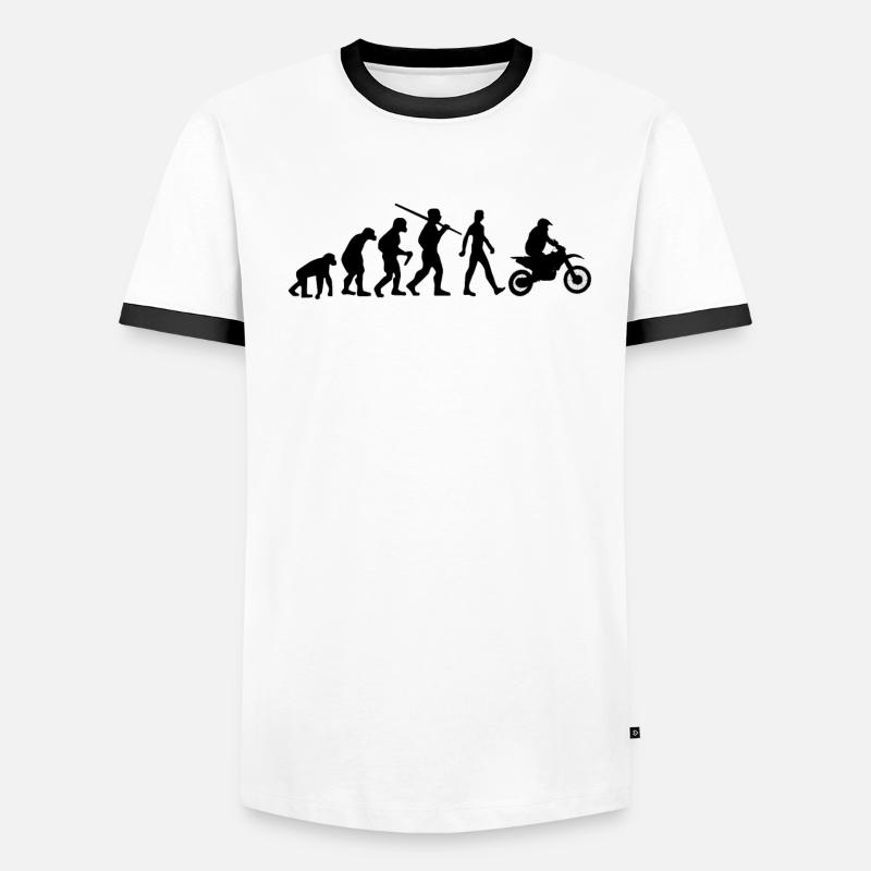 Motocross Evolution Biker T-shirt contrasté Homme
