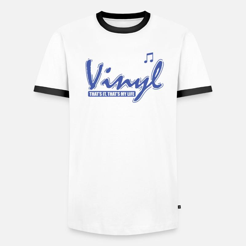 Vinyle c’est tout. C’est mon record de vie T-shirt contrasté Homme