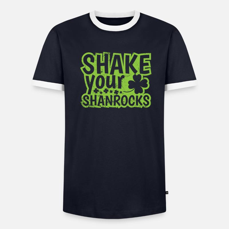 Secouez votre Shanrocks Saint-Patrick T-shirt contrasté Homme