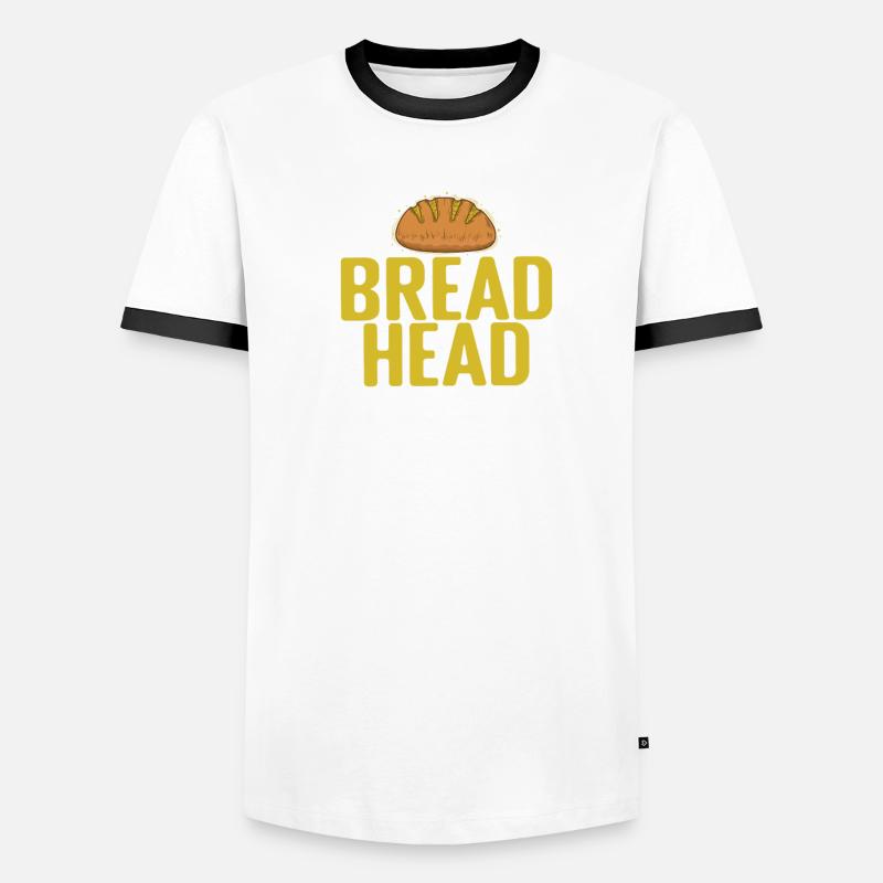Bread Head Bäcker Backware Männer Kontrast-T-Shirt